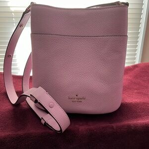 Kate Spade Quartz Pink Leila small bucket bag